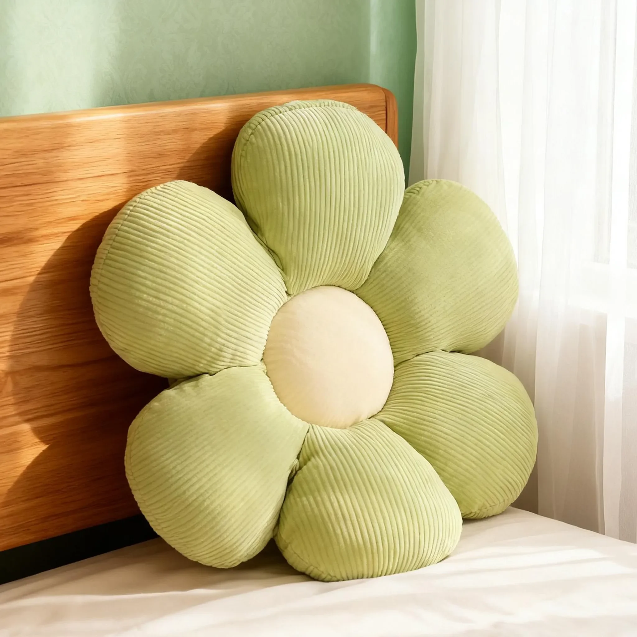Dekokissen „Sonnenblume“ – Blumenform, 40 cm
